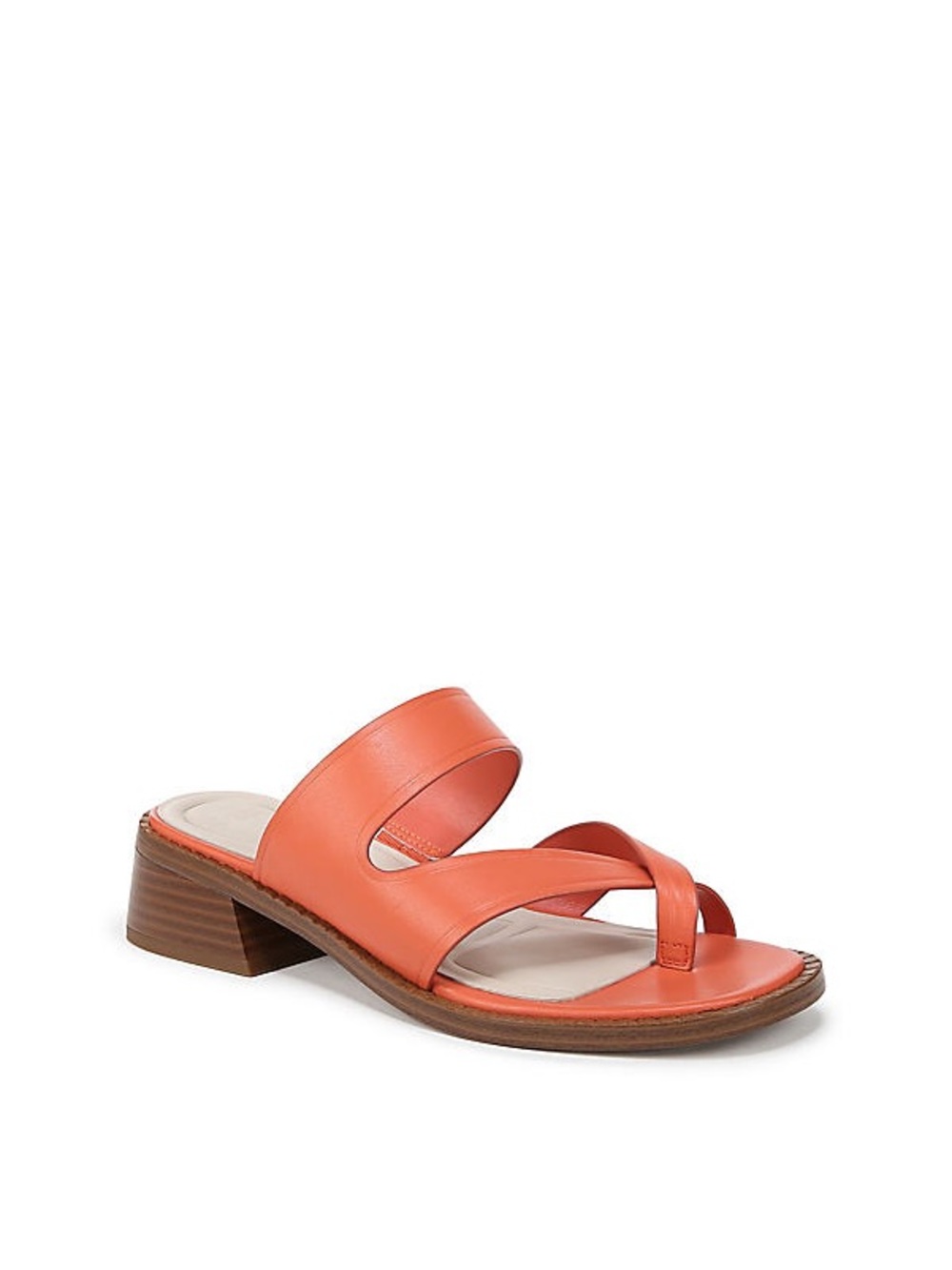 Franco Sarto Saylor Slide Coral Pink Coastal Cottagecore Size 8